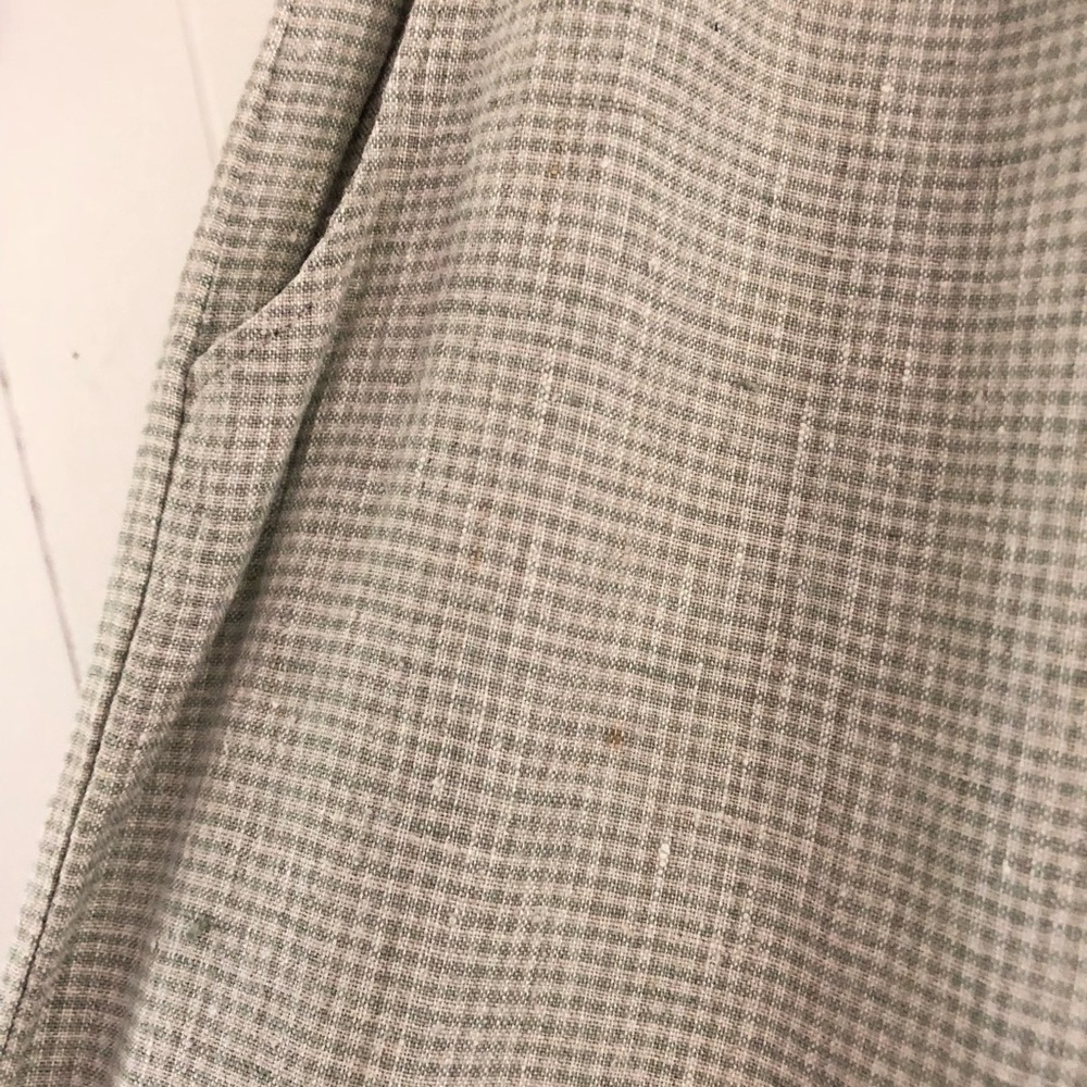 flax • Seafoam & Flaxen Linen Lounge Pants - Picture 6 of 6